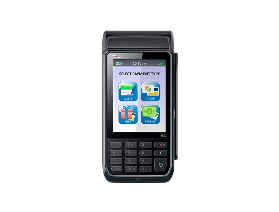 У POS-терминала PAX S920 чуть больше экран и современнее дизайн, чем у классических проводных пинпадов.